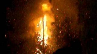 preview picture of video 'se quema la iglesia de santa cruz amilpas'
