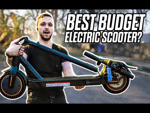 Electric Scooter Adults, Peak 500W, Max 19 Mph Speed, 19 Miles Long Range, 8.5 Inch Solid Tires, Portable Folding E-Scooter for Commuting with Dual Brakes, APP Control & Front & Rear Lights video review thumbnail