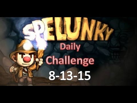 Spelunky Daily Challenge - 8-13-15 - Sneaky Guy