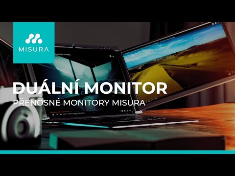 MISURA Přenosný dvojitý monitor