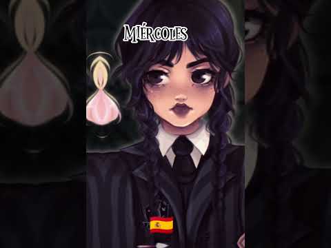 Wednesday (Edit) languages ​​of merlina addams  (idiomas de merlina addams 🖤