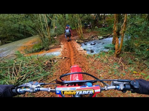 SÓ PARA LOUCOS ! LAMA BARRO E CHUVA, CRF 230 MINHA NOVA MOTO DE TRILHA - JABORA SANTA CATARINA...
