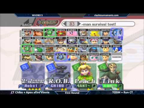 WHOBO 5 - CT Chibo + Apex Vinnie vs TOSM + Run CT - SSBB