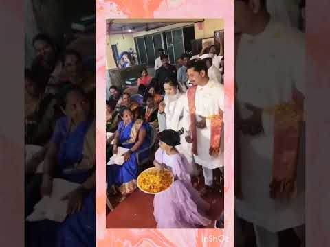 Aarohee Enjoying Throwing  Flowers In Chimu Didi Marriage Ceremony Entrance|Buddhist Marriage#shorts