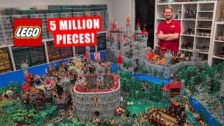 5 Million Pieces! LEGO Castle Kingdom Fills Room (2026 Update)