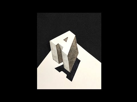 How to Draw 3D Floating Letter | Anamorphic Illusion | Easiest Way to Draw 3D Alphabet | 3D Trick 📝🫣