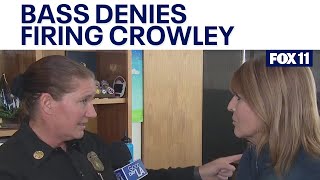 Mayor Bass denies reports she fired LAFD fire chief following meeting