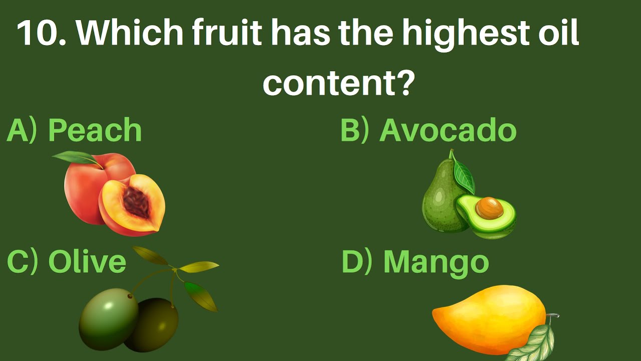 GK Quiz on Fruits ? Basic GK Questions on Fruits | Quiz for Kids.