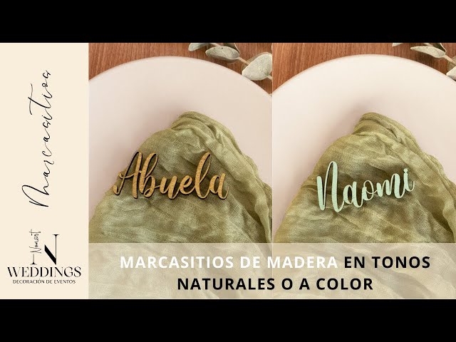 Vídeo relacionado con Belle Vous Pack de 30 Marcasitios Madera Rústica para Números de Mesa y Tarjetas Identificativas - Carteles de Bodas, Cumpleaños, Fiestas - Rodajas de Madera para Fotos o Notas