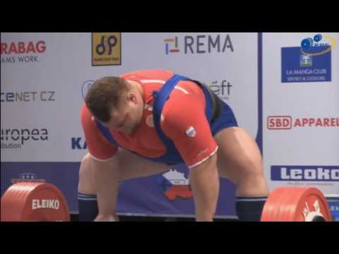 Konovalov Andrey - Deadlift 340 kg @ 120+ / European Open Championships 2016