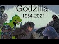Evolution Of Godzilla Roars 1954 2021