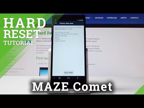 Hard Reset Maze Comet - Factory Data Reset by Settings