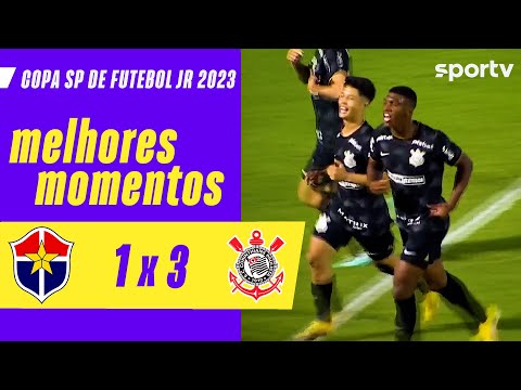 FAST CLUBE 1 X 3 CORINTHIANS | MELHORES MOMENTOS | COPA SÃO PAULO DE FUTEBOL JR 2023 | sportv