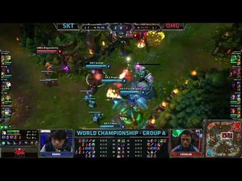 SK Telecom T1 vs OMG - CRAZY 12 minute inhibitor rush | Worlds 2013