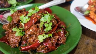 Sikkimese Food in Thimphu, Bhutan - Incredible Beef and Fireball Chilies! (Day 5) - YouTube