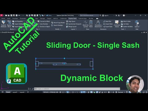 How to Create Sliding Door as Dynamic Block in AutoCAD