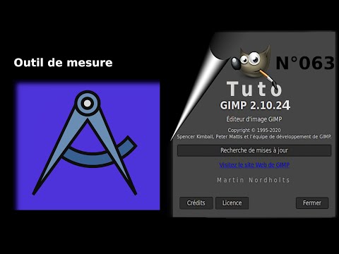 Tuto Gimp 2 10 pour débutant – 063 - L’outil de mesure