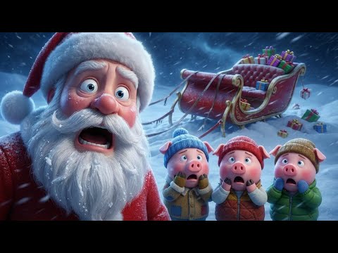 Les Trois Petits Cochons sauvent le Père Noël 🎄🐷 | Histoire de Noël Magique pour Enfants