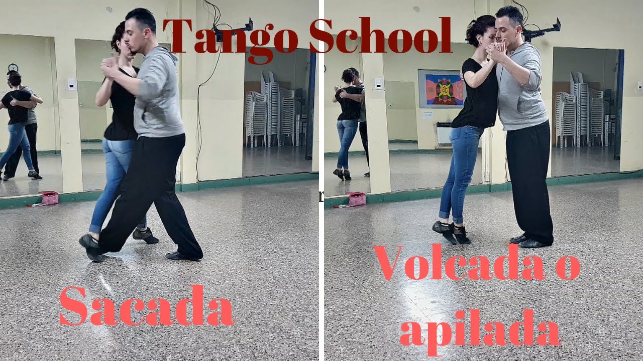 Clase de tango class 3, giro y volcada, Active Subtitle. Raúl Moure, Antonela Méndez.  Carlos Neuman