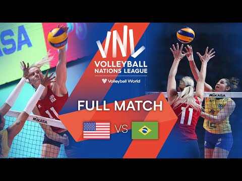 Волейбол USA vs. BRA — Full Match | Women’s Gold Medal Match VNL 2019