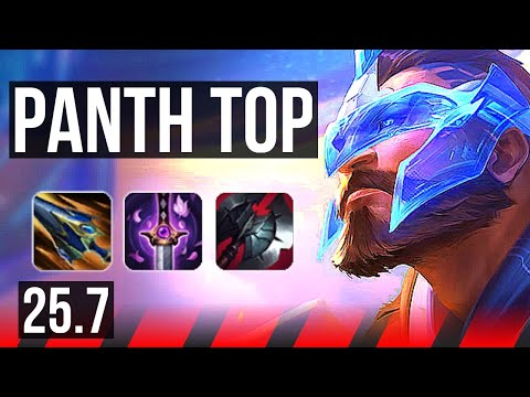 PANTHEON vs GANGPLANK (TOP) | 20/1/6, Legendary, 7 solo kills | EUW Diamond | 25.7