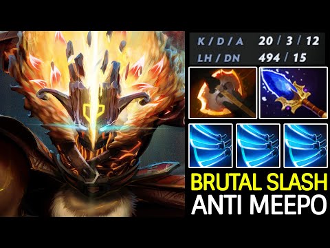 Juggernaut Slash Damage – Battle Fury Anti Meepo Build Dota 2