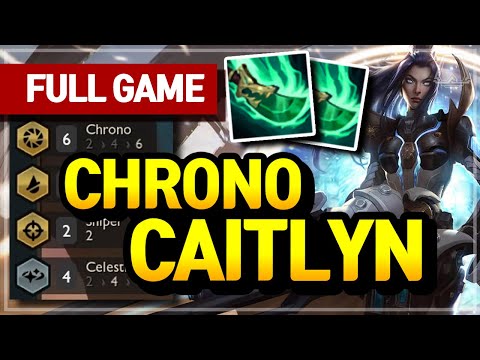 6 Chrono Caitlyn Carry! (2x Shojin) - Teamfight Tactics Full Game | TFT Galaxies