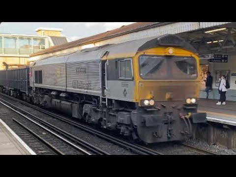 Class 66 | 66794 ‘Steve Hannam’ | Triple Grey Retro BR Livery | GBRf | Winchester | 02/02/22