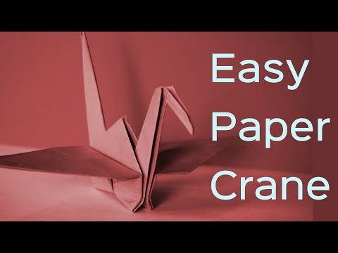 Easy Paper Crane [ Origami ] | Tutorial | A4 paper