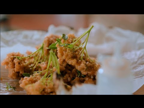 Rosé kacsamell grillezett kelbimbóval és tempura bodzavirág