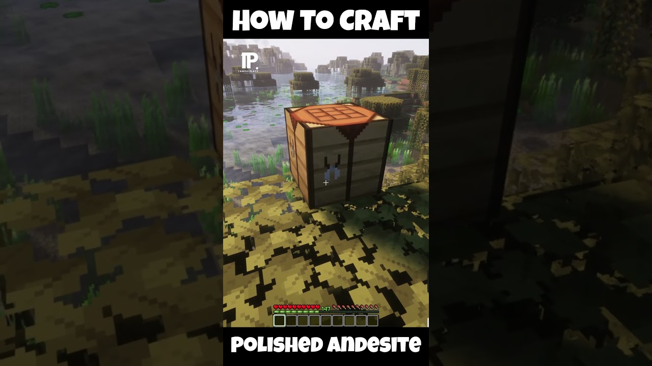 Minecraft: How to Craft Polished Andesite #shorts