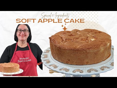 How to make APPLE CAKE |  Pan di Spagna alle mele |  5 INGREDIENTS.