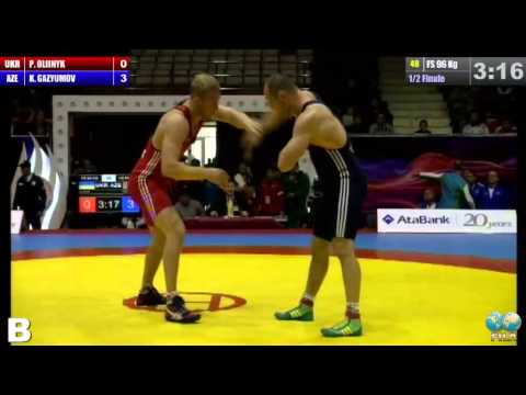 GGP2013 / OLIINYK Pavlo (UKR) - GAZYUMOV Khetag (AZE) - FS 96 kg 1/2 final match
