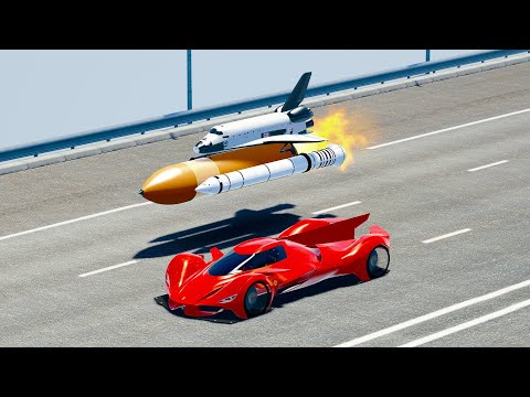 Ferrari Piero LM 2025 vs NASA Mini Space Shuttle - Drag Race 20 KM
