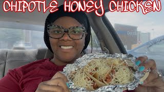 TRYING CHIPOTLE HONEY CHICKEN TACOS FROM CHIPOTLE FOR THE FIRST TIME #THEREVIEWQUEEN