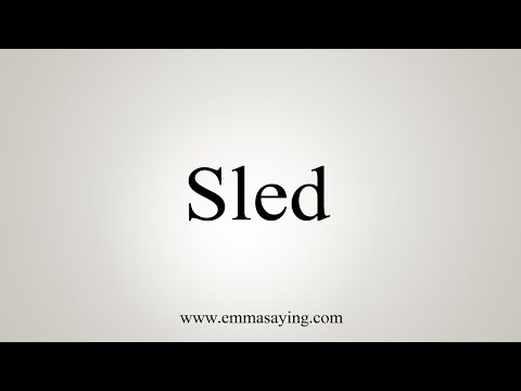 Part of a video titled How To Say Sled - YouTube