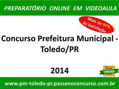 Concurso Prefeitura Municipal - Toledo/PR - Nível Superior