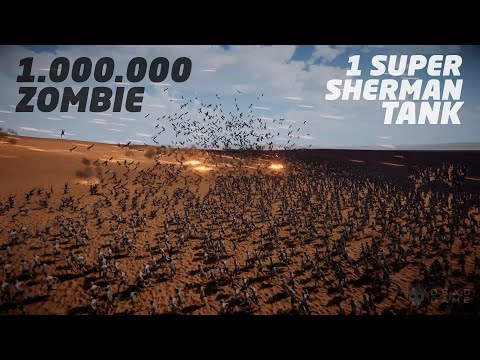 1 MILLION ZOMBIES vs 1 SUPER SHERMAN TANK - Ultimate Epic Battle Simulator 2