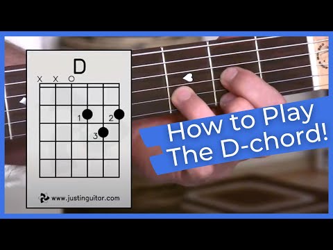 Super Easy First Guitar Lesson - Guitar Lessons For Beginners - Stage 1 - The D Chord