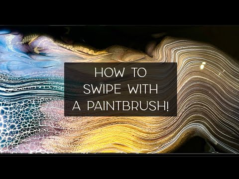 #333 How To Swipe With A Paint Brush! Fluid Art/ Bloom Technique