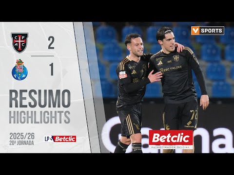 Resumo: Casa Pia 2-1 FC Porto (Liga 25/26 #20)