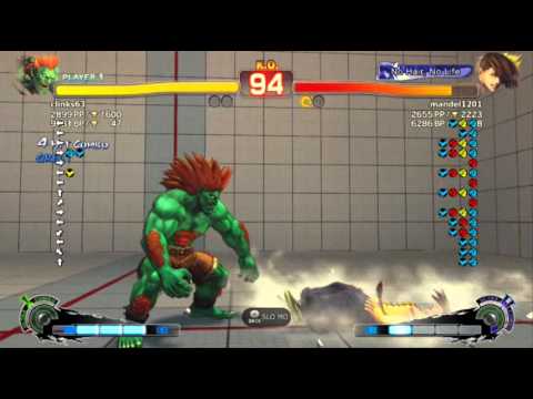 SSF4 AE PC clinks63 (Blanka) vs mandel1201 (Yang)