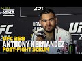 UFC 258: Anthony Hernandez Ignored Coaches Who Told Him Not To Submit Rodolfo Vieira - MMA Fighting