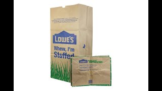 Lowes 30 Gallon Paper Lawn and Leaf Trash Bags, 5 Count (Pack Of 3) 15 Total - Overview