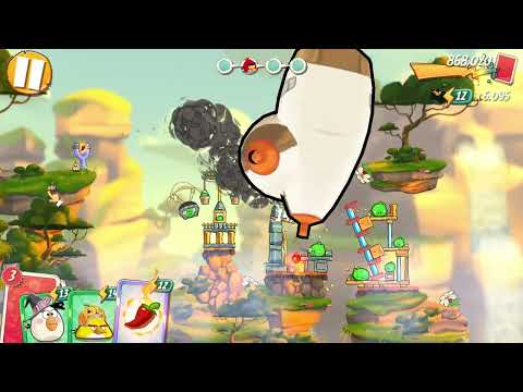🐦 Easy Win! Angry Birds 2 Level 72 – Scare All the Pigs & Smash the Towers 💥