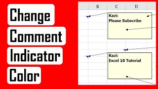 How To Change Comment Indicator Color In Microsoft Excel