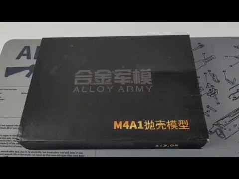 Unboxing miniature replica ar15/m4a1 in 1:2 scale