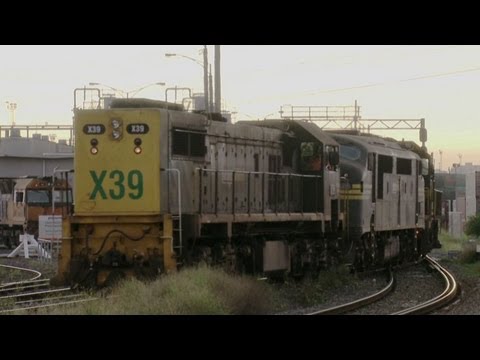 X class, A class & P class Diesel Locomotives At Dynon - Pacific National Train Engines