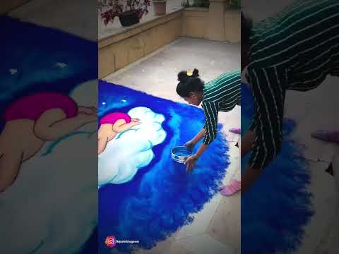 Baby shower Rangoli | Rangoli | #rajashrirangoli #rangolidesigns