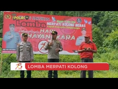 POLSEK SANGASANGA GELAR LOMBA MERPATI KOLONG